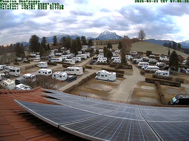 Archiv Foto Webcam Blick auf den Campingplatz am Hopfensee