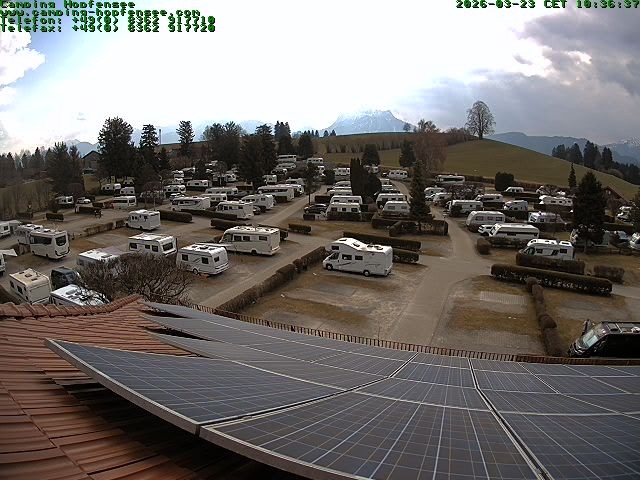 Archiv Foto Webcam Blick auf den Campingplatz am Hopfensee