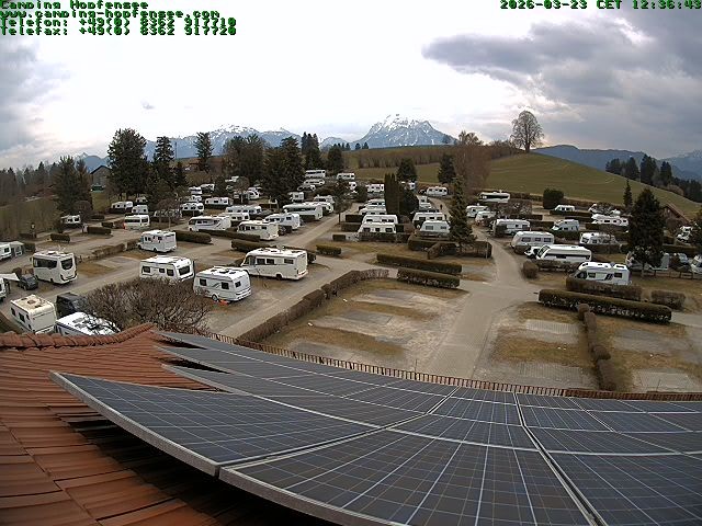Archiv Foto Webcam Blick auf den Campingplatz am Hopfensee