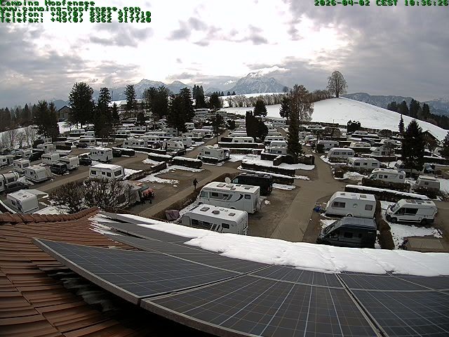 Archiv Foto Webcam Blick auf den Campingplatz am Hopfensee