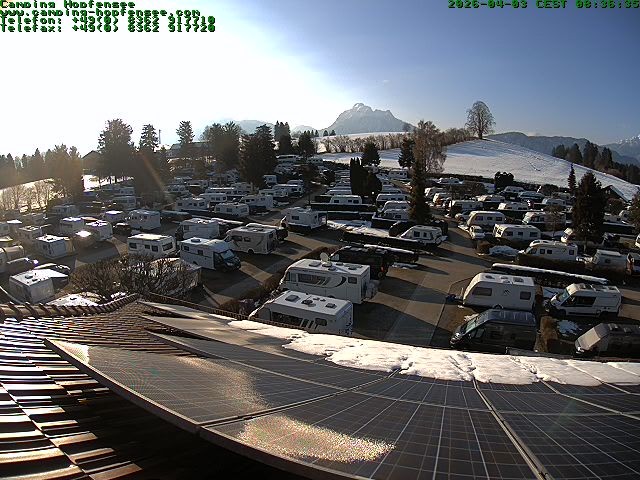 Archived image Webcam Campsite Hopfensee