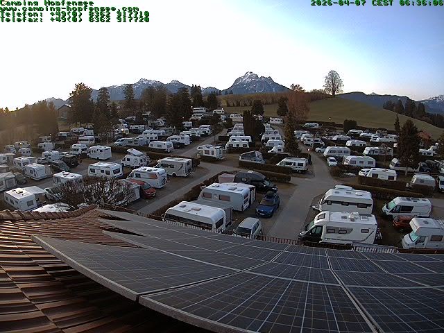 Archiv Foto Webcam Blick auf den Campingplatz am Hopfensee