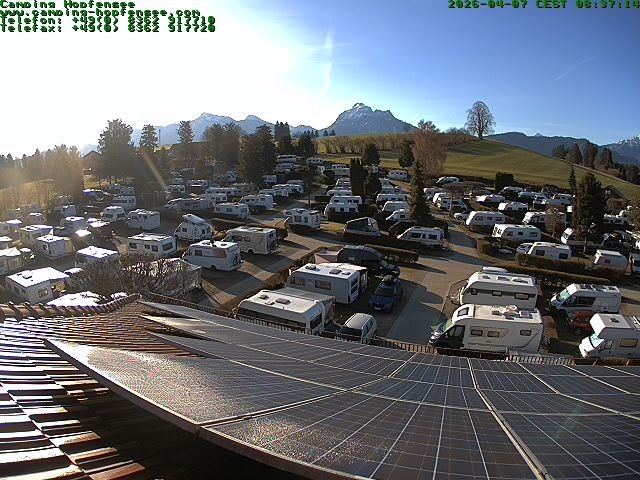 Archiv Foto Webcam Blick auf den Campingplatz am Hopfensee
