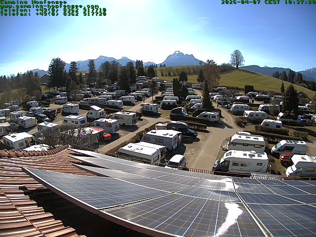 Archiv Foto Webcam Blick auf den Campingplatz am Hopfensee