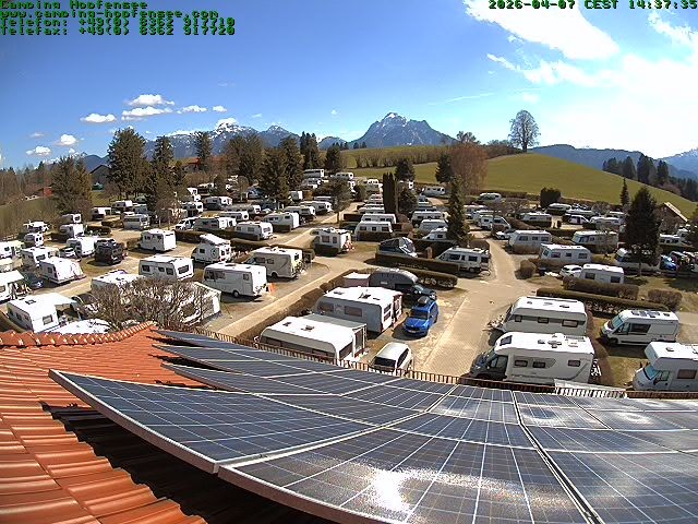 Archiv Foto Webcam Blick auf den Campingplatz am Hopfensee