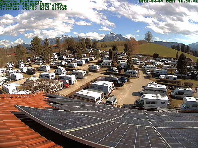 Archiv Foto Webcam Blick auf den Campingplatz am Hopfensee