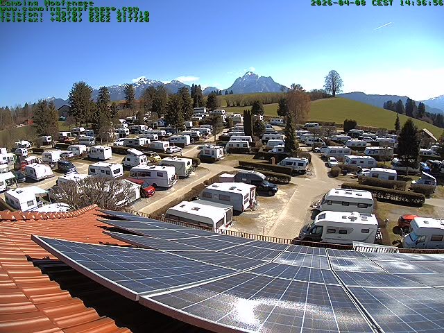 Archiv Foto Webcam Blick auf den Campingplatz am Hopfensee