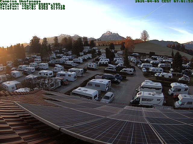 Archiv Foto Webcam Blick auf den Campingplatz am Hopfensee