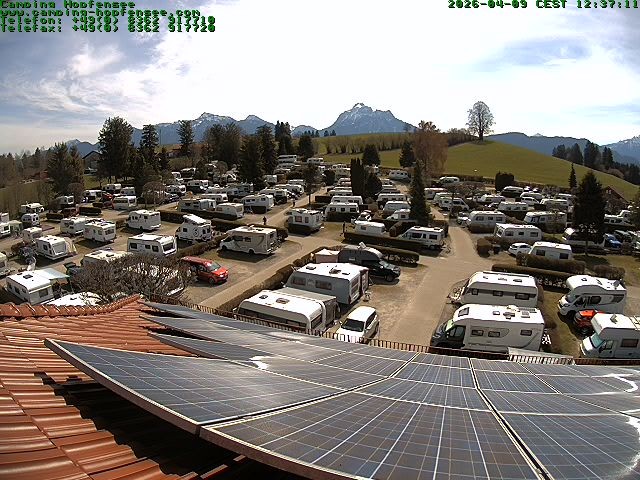Archiv Foto Webcam Blick auf den Campingplatz am Hopfensee