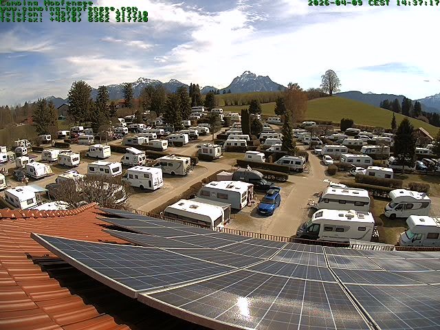 Archived image Webcam Campsite Hopfensee
