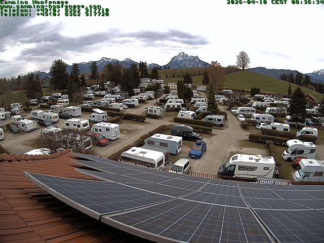 Archiv Foto Webcam Blick auf den Campingplatz am Hopfensee