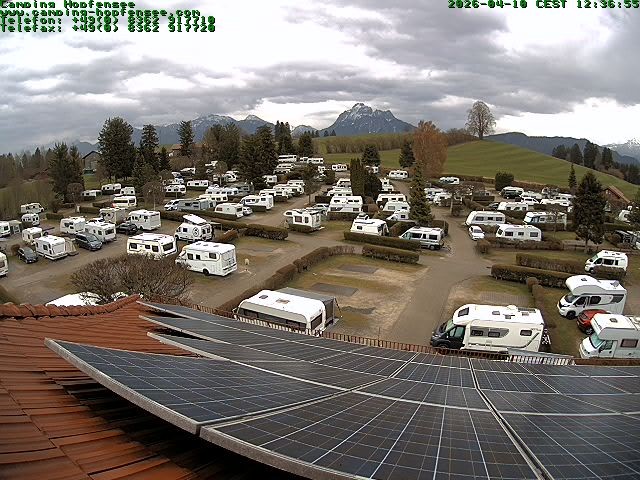 Archiv Foto Webcam Blick auf den Campingplatz am Hopfensee