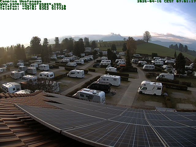 Archived image Webcam Campsite Hopfensee
