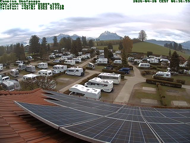 Archiv Foto Webcam Blick auf den Campingplatz am Hopfensee