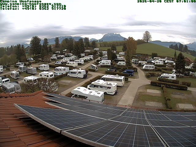 Archiv Foto Webcam Blick auf den Campingplatz am Hopfensee