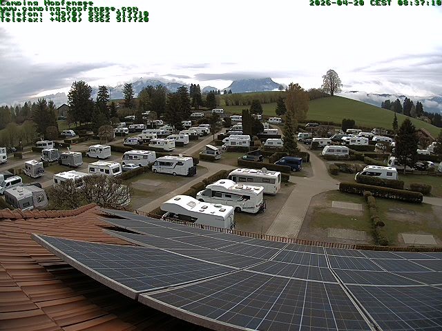 Archiv Foto Webcam Blick auf den Campingplatz am Hopfensee