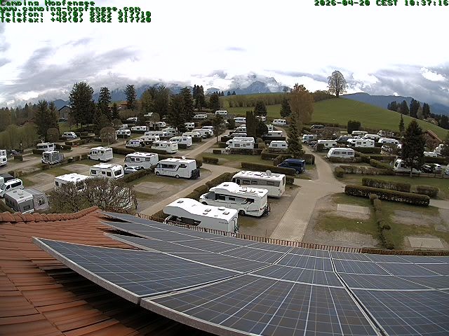 Archiv Foto Webcam Blick auf den Campingplatz am Hopfensee
