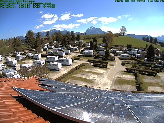 Archiv Foto Webcam Blick auf den Campingplatz am Hopfensee