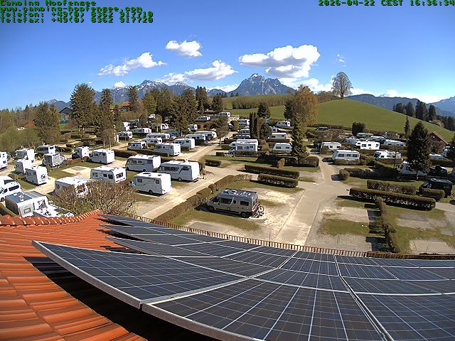 Archiv Foto Webcam Blick auf den Campingplatz am Hopfensee