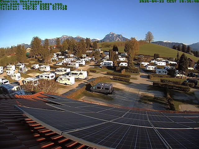 Archiv Foto Webcam Blick auf den Campingplatz am Hopfensee