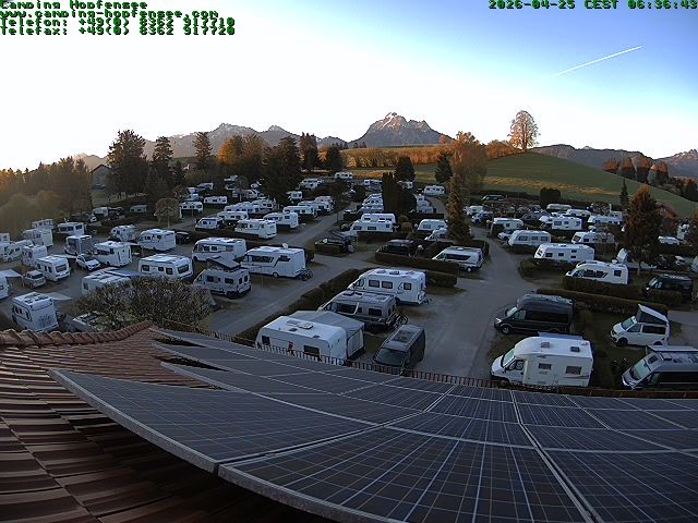 Archiv Foto Webcam Blick auf den Campingplatz am Hopfensee