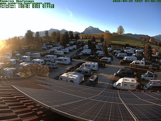 Archiv Foto Webcam Blick auf den Campingplatz am Hopfensee