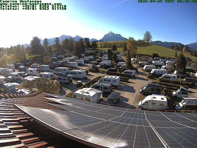 Archiv Foto Webcam Blick auf den Campingplatz am Hopfensee