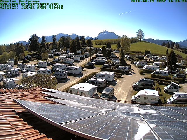 Archiv Foto Webcam Blick auf den Campingplatz am Hopfensee