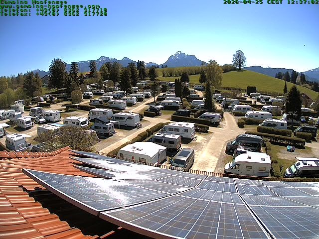 Archiv Foto Webcam Blick auf den Campingplatz am Hopfensee