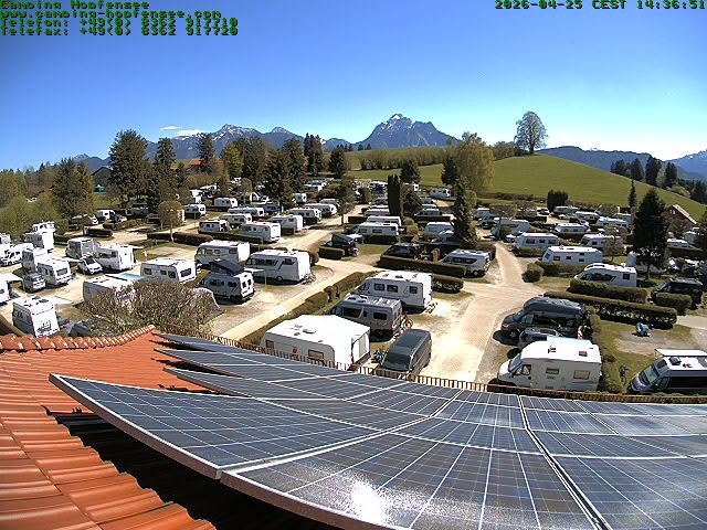 Archiv Foto Webcam Blick auf den Campingplatz am Hopfensee