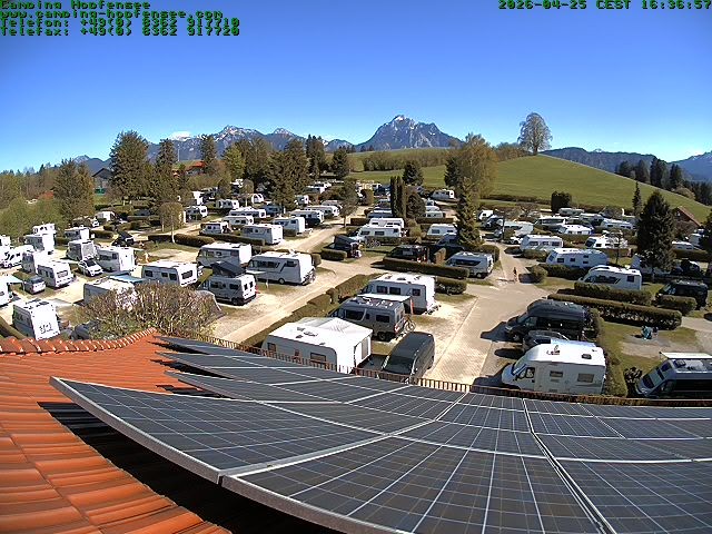 Archiv Foto Webcam Blick auf den Campingplatz am Hopfensee
