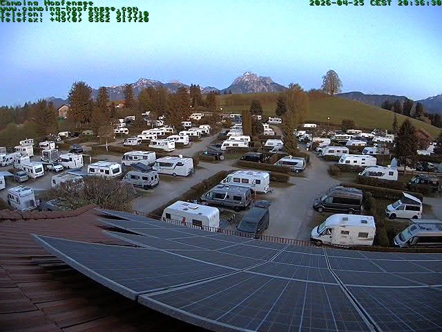 Archiv Foto Webcam Blick auf den Campingplatz am Hopfensee