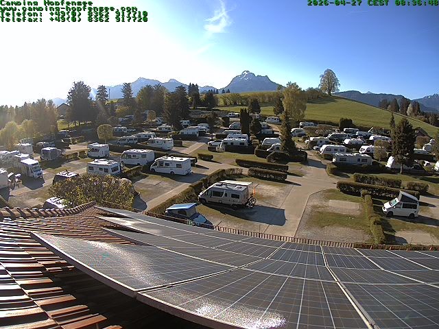Archiv Foto Webcam Blick auf den Campingplatz am Hopfensee