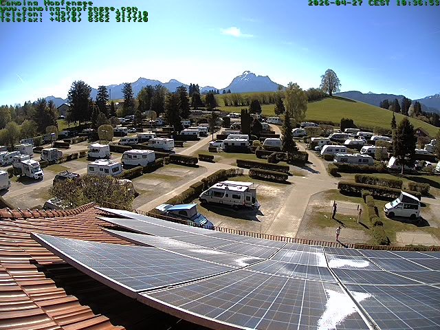 Archiv Foto Webcam Blick auf den Campingplatz am Hopfensee
