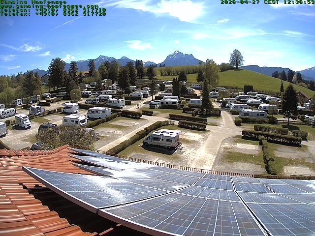 Archiv Foto Webcam Blick auf den Campingplatz am Hopfensee