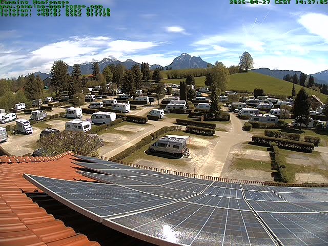 Archiv Foto Webcam Blick auf den Campingplatz am Hopfensee