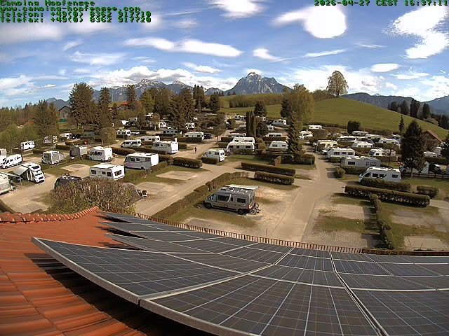 Archiv Foto Webcam Blick auf den Campingplatz am Hopfensee