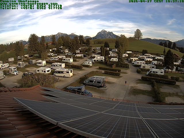 Archiv Foto Webcam Blick auf den Campingplatz am Hopfensee