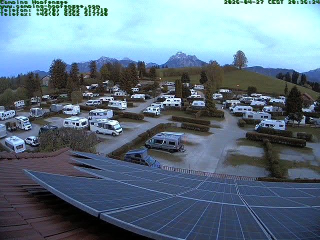 Archiv Foto Webcam Blick auf den Campingplatz am Hopfensee