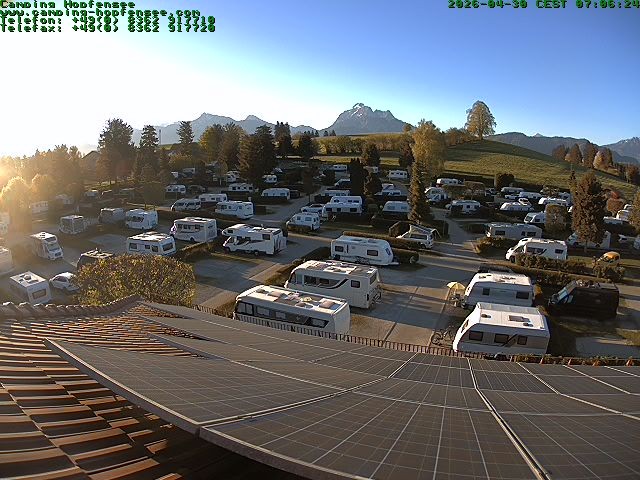 Archiv Foto Webcam Blick auf den Campingplatz am Hopfensee