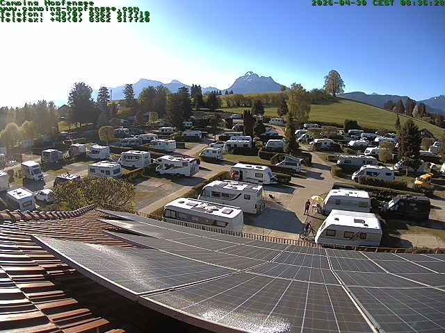 Archiv Foto Webcam Blick auf den Campingplatz am Hopfensee