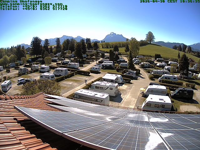 Archiv Foto Webcam Blick auf den Campingplatz am Hopfensee