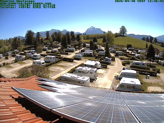 Archiv Foto Webcam Blick auf den Campingplatz am Hopfensee