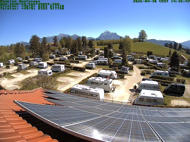 Archiv Foto Webcam Blick auf den Campingplatz am Hopfensee