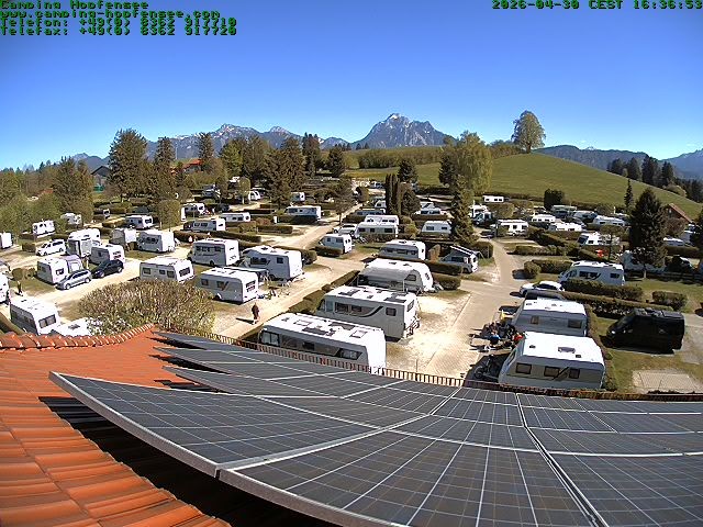 Archiv Foto Webcam Blick auf den Campingplatz am Hopfensee