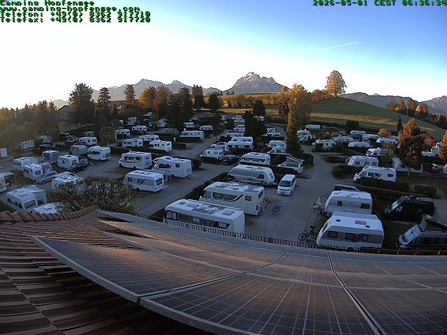 Archived image Webcam Campsite Hopfensee