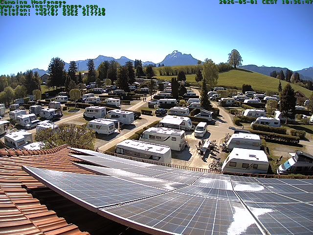Archiv Foto Webcam Blick auf den Campingplatz am Hopfensee