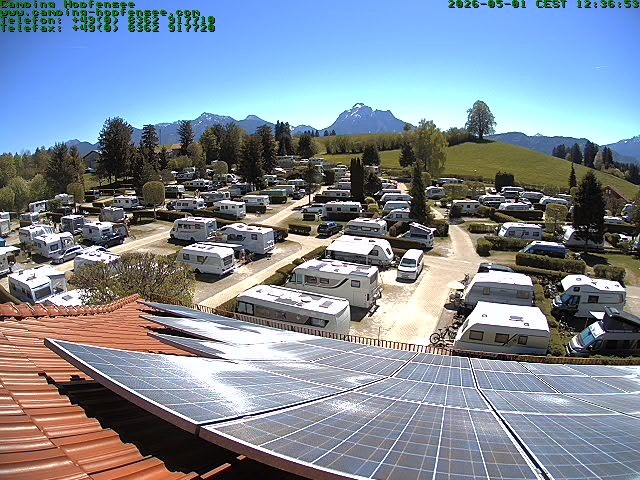 Archiv Foto Webcam Blick auf den Campingplatz am Hopfensee
