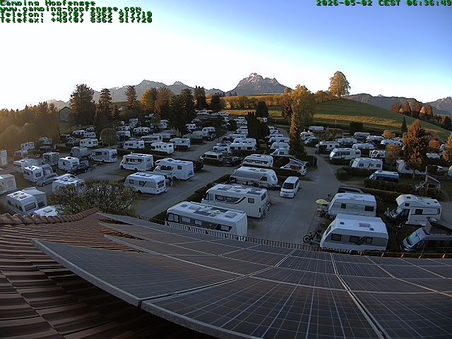 Archiv Foto Webcam Blick auf den Campingplatz am Hopfensee