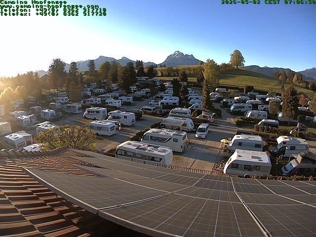 Archiv Foto Webcam Blick auf den Campingplatz am Hopfensee